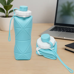 600ml Collapsible Silicone Water Bottle For Travel Sports Gym  Office (1 Pc)