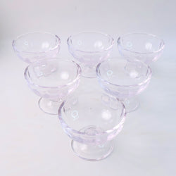 Premium Glass Ice Cream Dessert Bowl 6 Pc Set