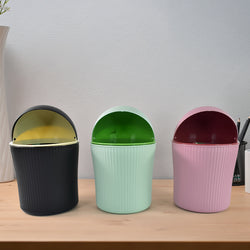 Apex Mini Tabletop Dustbin (1 Pc  1200 Ml  Mix Color)