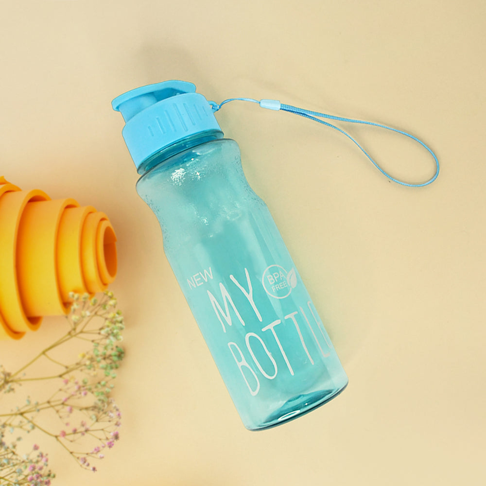Bpa-free Plastic Sports Water Bottle (Approx. 400 Ml  1 Pc)