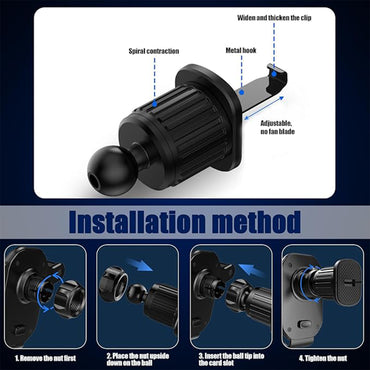 Universal Air Vent Gravity Car Phone Holder Mount (1 Set)