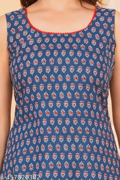 DAILY WEAR KURTI/REGULAR KURTI/FANCY KURTI/CASUAL SLEEVELESS KURTI