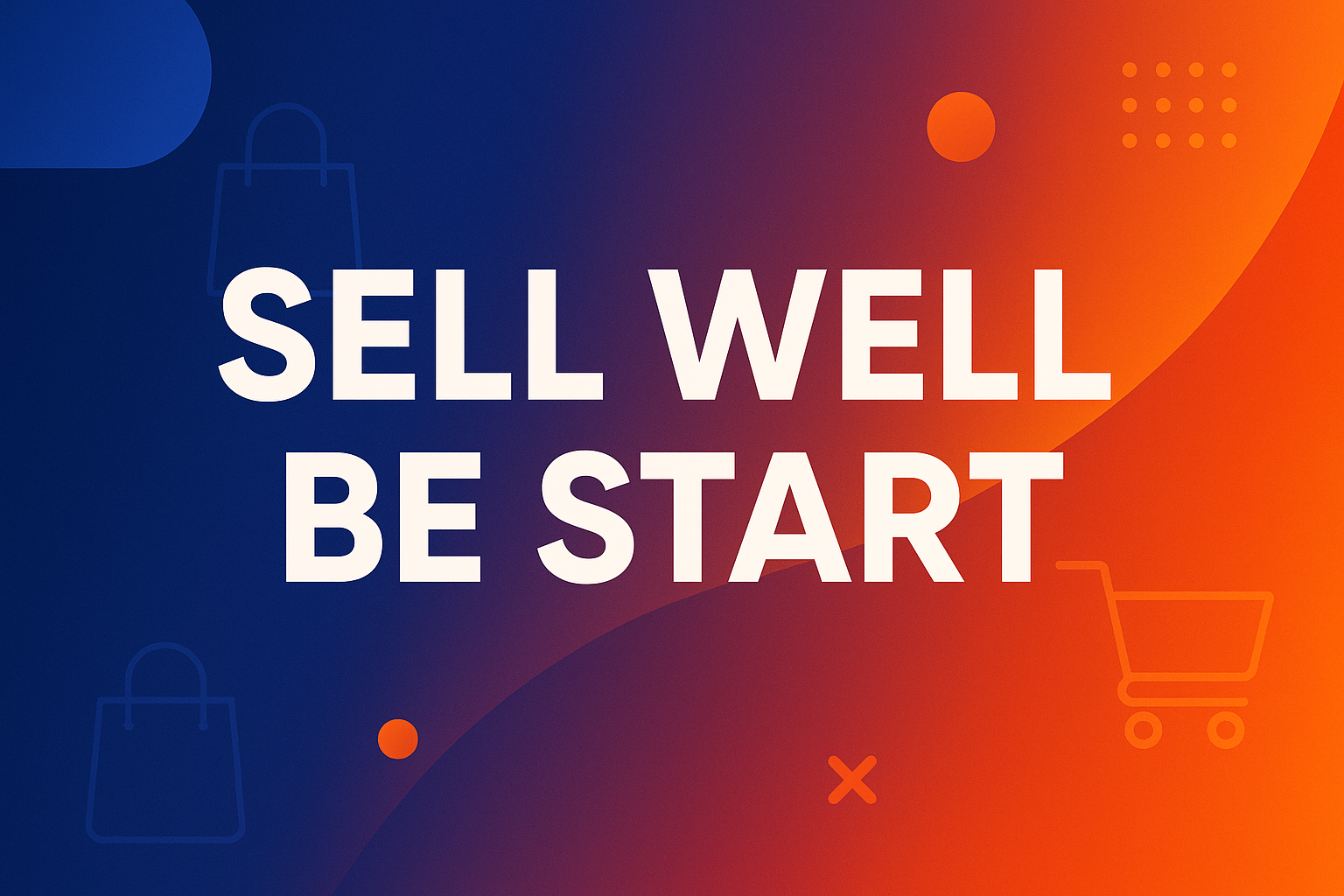 create a banner for my store and show sell well be start