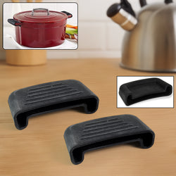 Silicone Rubber Pot Handle Sleeve Cover (2 Pc)