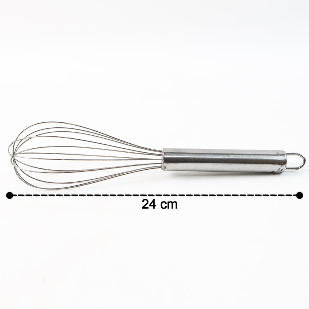 Medium Stainless Steel Balloon Whisk (24cm  1 Pc)