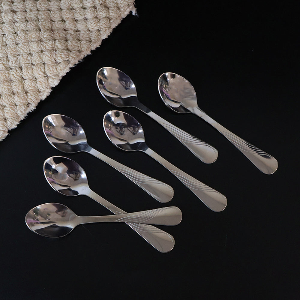 Supermom Diamond Stainless Steel Dining Spoon (6 Pc  Set)