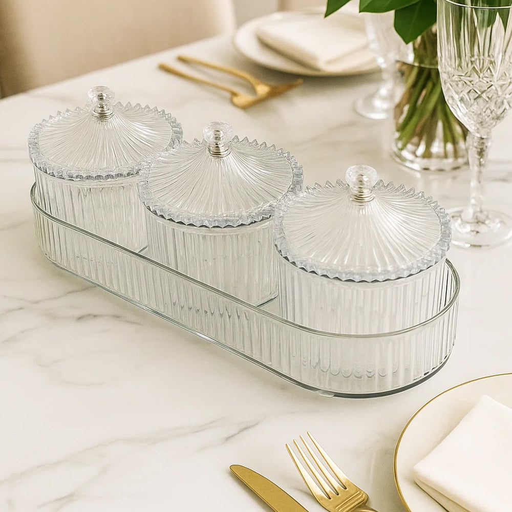 Dry Fruit  Snack Storage - (3 Pc  Set)